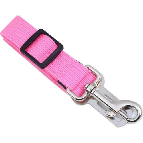 Adjustable Dog Car Safety Seat Belt Nylon Pets Puppy Seat Lead Leash Harness Vehicle Seatbelt 7 Color LX7103