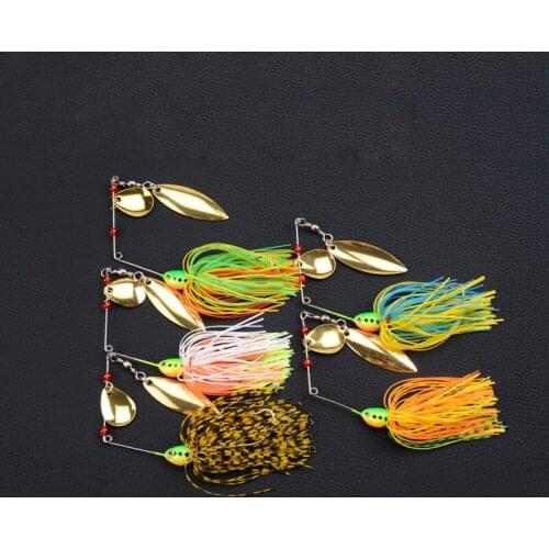 RQNQ 1PCS 2021 New 16.5G Arrival Spinner Spoon Wire bait Lead Head Fishing Lure