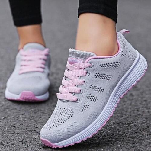 Mesh Breathable Sneakers Women Sport Shoes for Women Sports Shoes Running Ladies Trainers 2021 Flat Female Tennis 2020 GME-1822