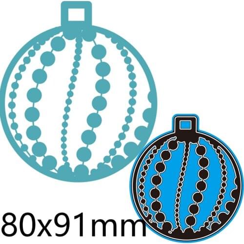 Cutting Dies Round Decoration II New for Decoration Scrapbooking Stencil Paper Craft Album Template 80*91mm