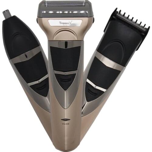 Facial body electric shaver grooming kit hair shaver for men wet dry beard shaving machine all in one electric razor