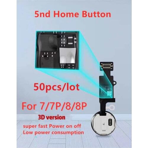 AliSunny 50pcs For iPhone 7 7P 8 8P 5nd Universal Home Button Flex Cable Menu Keypad Return ALL Fuction Solution