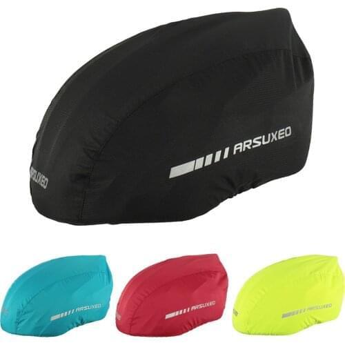 Waterproof Bike Helmet Cover with Reflective Strip Cycling Bicycle Helmet Rain Cover Road Bicycle Helmet Water Snow Cover