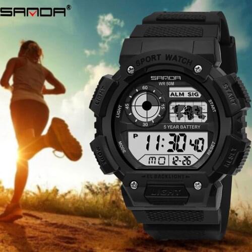 Green Mens Sport Resin Watches High-end Strap Military Wristwatch Calendar Waterproof Digital Watch Cool Luminous reloj hombre