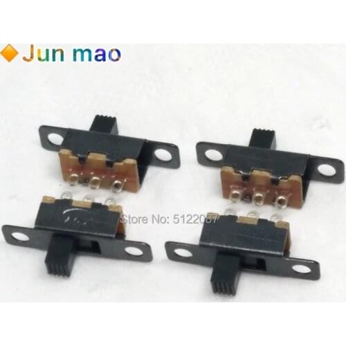 10Pcs SS12F15 SS12F15VG4 Toggle Switch 3PIN 1P2T Slide Switch Handle high 4mm SS-12F15 DIP3
