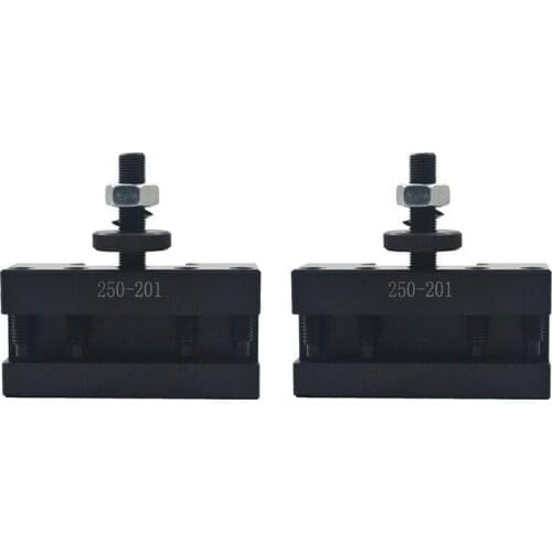 2Pcs 250-201 Quick Change Tool Holder Turning and Facing Tool Holder for Lathe Cutter Cutting Tool Bits