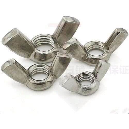 20pcs M5 M6 M8 Stainless Steel Wing Nut Butterfly Nuts Hand Twist Tighten Nut Claw Nut