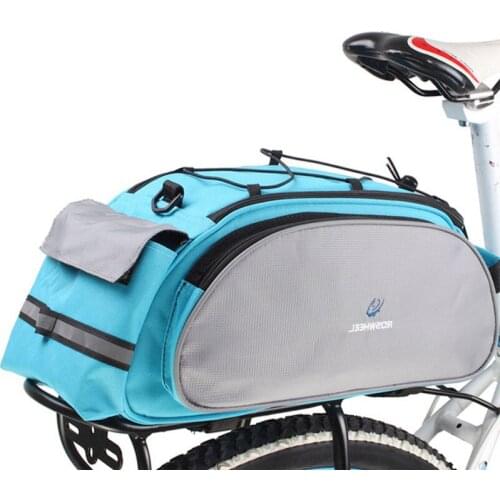 2018 13L Bicycle Bag Multifunction Bike Tail Rear Bag Saddle Seat Pannier Bag Shoulder Handbag Bicicleta Basket Rack Trunk Bag