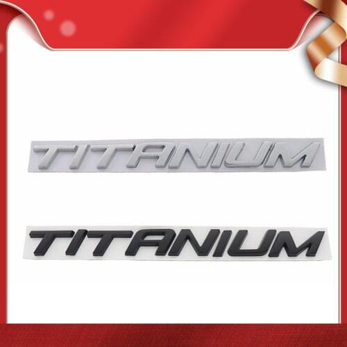 3D TITANIUM trunk Nameplate Decal Emblem Badge Sticker for Mondeo Mkv Kuga Ecosport Focus