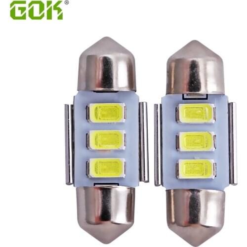 50pcs/lot festoon 31mm Dome Festoon 3SMD 5630 5730 31mm LED CANBUS Car Interior Reading License plate light No Error white