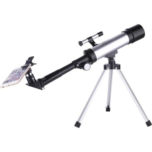 Astronomical Telescope with Tripod Sky Space Observation Monocular with Photo Clip Finderscope FK88