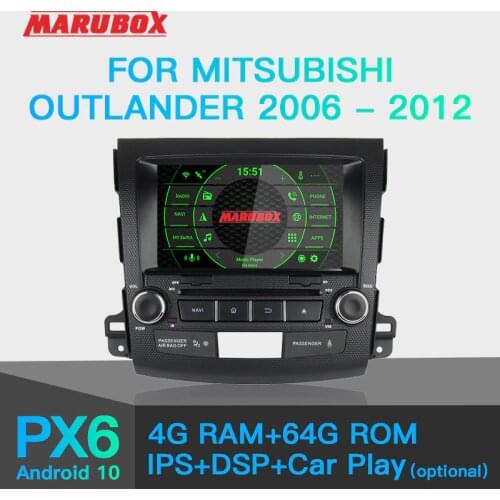 MARUBOX KD8063 Car Radio, DVD for Mitsubishi Outlander 2006-2012, DSP 64G Android 8" Multimedia Video Player GPS Navigation