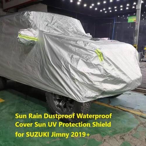 Car cover Body Sun Rain Dustproof Waterproof Sun UV Protection shield Accessories For Suzuki Jimny SIERRA 2019 2020