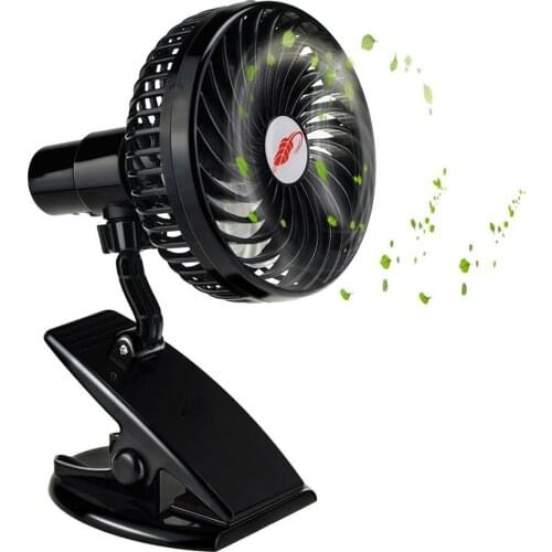 Mini Mute Clamp Fan Rechargeable Silent 4 Blades Baby Stroller Fans Portable Air Cooling 3 Speeds Desk USB Fan with USB output