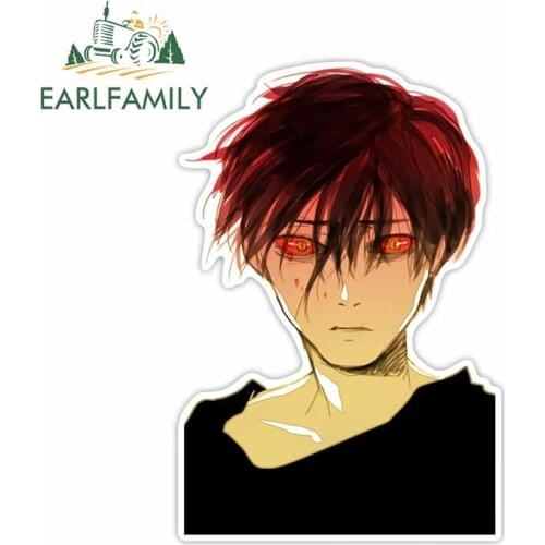 EARLFAMILY 13cm x 8.6cm for Devils Line Anime Car Stickers Cartoon Windshield Decal Scratch-Proof Bumper Window Decoration