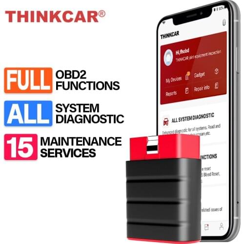 THINKCAR THINKDRIVER Car Diagnosis Tool OBD2 All System Diagnostic Function EOBD OBD 2 Scanner 15 Reset Automotive Scanner
