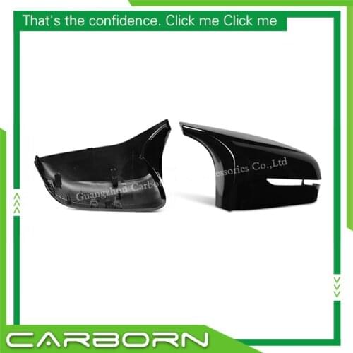 For-BMW F90 M5 Left Hand Drive 2018-2019 Replacement Type ABS/Carbon Fiber Add on Type Dry Carbon Side Rear View Mirror Cover