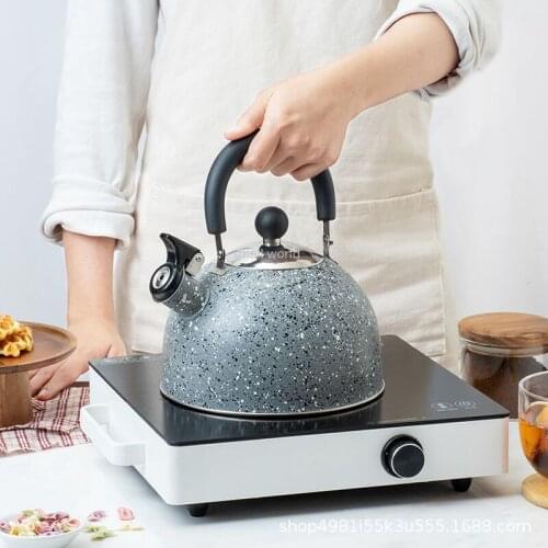 2.5L chinese whistling teapot hot and cool kettle retro stove top kettles Kettle with gas and induction cooker Coffee milk jug