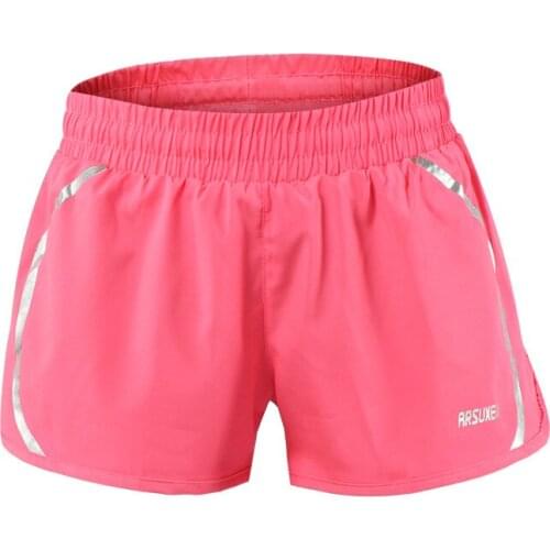 Mens and womens running three-point belt lined quick-drying breathable marathon fitness sports shorts