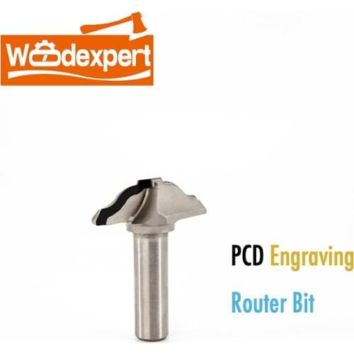 CNC Router Bit Diamond PCD Milling Engraving Cutter for CNC Machine Classical Cabinet Wood MDF Furniture Carving