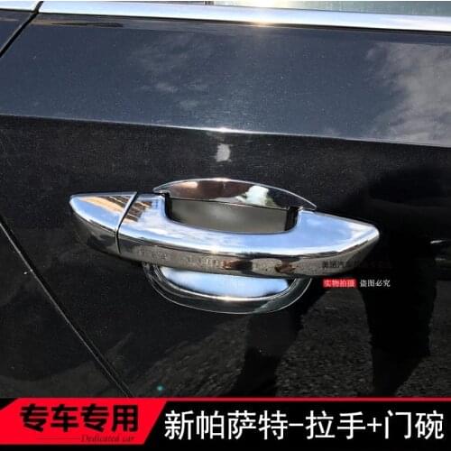 For PASSAT B7 2011-2018 Chrome Car Door Handle Cover Trim Car styling