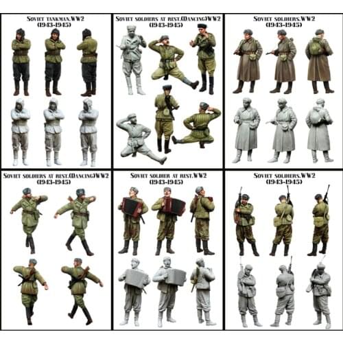 The joy of Soviet victory in World War II 7-person kit 1:35