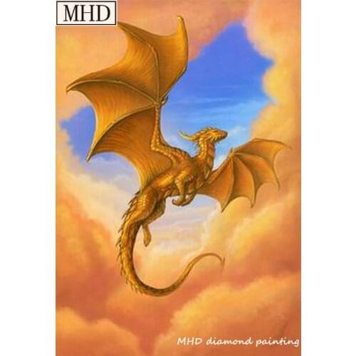 Flying Dragon Pictures 5d diy Diamond Painting Suite Full Square Round Mosaic Cross Stitch 3D for Home Decoration Gift Set