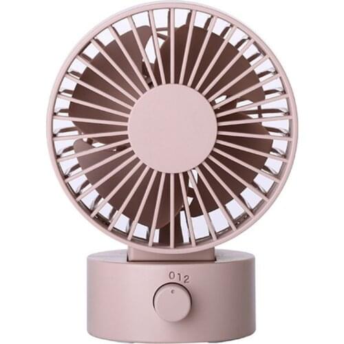 Desk Fan Noiseless USB Fan Cooling Fan with Adjustable Head, Double Fan Blades 2 Speeds Mini Size Desktop Fan for Home Office