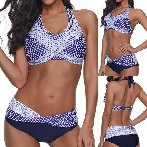 Sexy Bikini Set Women Fashion Polka Dots Printed Bathing Suit Female Push-up Beach Beachwear Bathing Suits Maillot De Bain