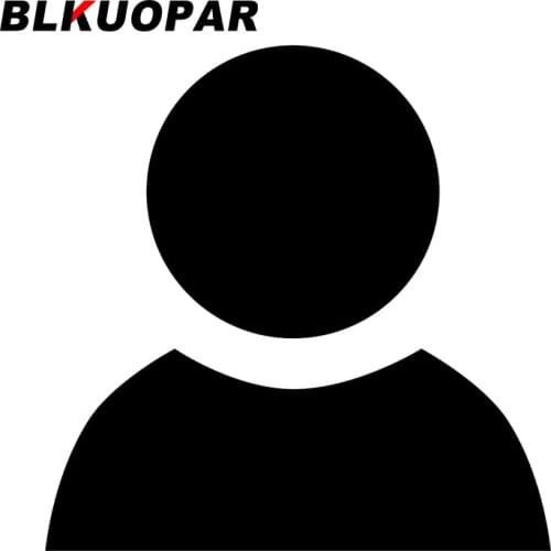 BLKUOPAR for Person Car Stickers Sunscreen Decals Fashionable Air Conditioner Vinyl Material Helmet Waterproof Suitcase Decor