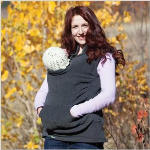 Maternity Hoodies Kangaroo Winter Coat Pregnant Women Baby Carrier Outerwear Coat Pregnancy Nursing Breastfeeding Vest Clothes