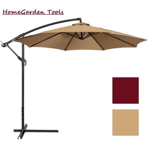 Sun terrace Beach umbrella outdoor garden parasol Patio Diameter 3 Meters Anti-UV Polyester Cloth Pool Easy To Install Outdoor