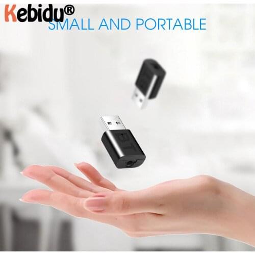 USB Bluetooth 5.0 Transmitter Receiver 2 in 1 EDR Adapter Dongle 3.5mm AUX for TV PC Headphones Home Stereo HIFI Audio