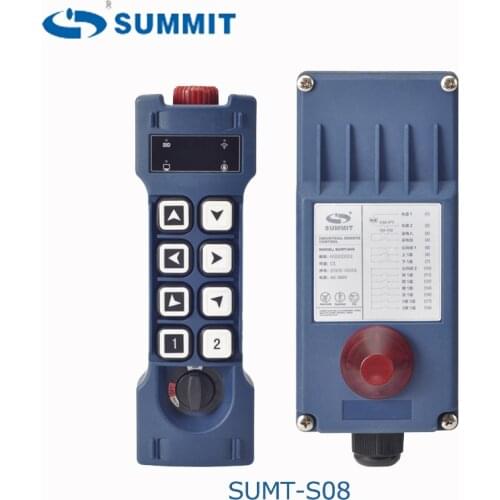 SUMMIT 8 single speed pushbuttons electric hoist and crane industrial radio remote control SUMT-S08