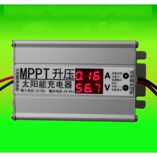MPPT Solar Panel cells Charger Controller booster Adjustable 24V 36V 48V 60V 72V Battery charging voltage Regulator