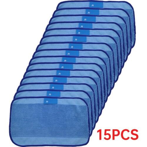 15pcs/Lot High quality Microfiber wet Mopping Cloths for iRobot Braava 321 380 320 380t mint 5200C 5200 4200 4205 Robot