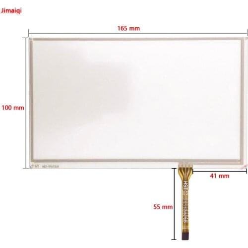 165*100 mm 165mm*100 mm 4Pin Resistive 7 inch Touch Screen Panel Digitizer sensor for Car DVD PLC HST-TPA7.0JA HST 573 017 Glass
