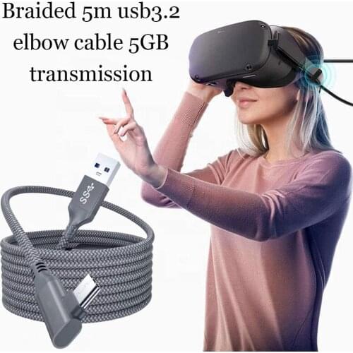 5M Charging Cable Data Line For Oculus Quest 1/2 Link VR Data USB-A Transfer USB 3.0 Type-C Accessorie VR Headset