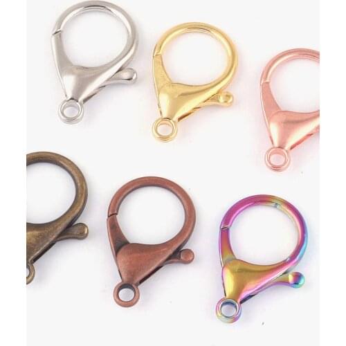 6pcs Metal Swivel Lobster Clasp Clasp Snap Claw Trigger Hook Purse Clasp Handbag Clasp Key Chain Key Ring Hardware Making