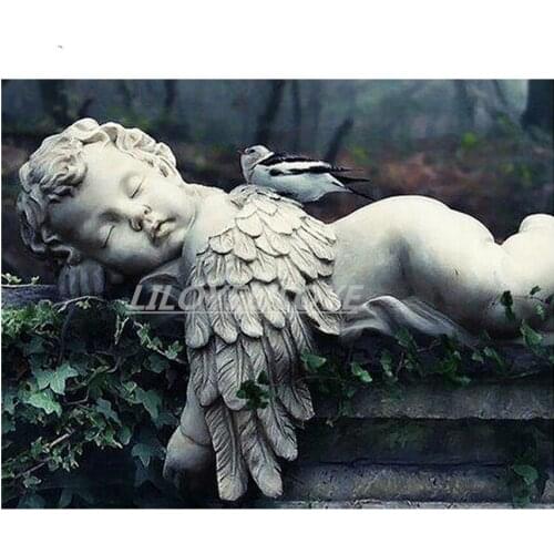 Baby boy diamond painting cross stitch,5d Diy square diamond Mosaic Full diamond embroidery Rhinestones Angel boy decor TY454