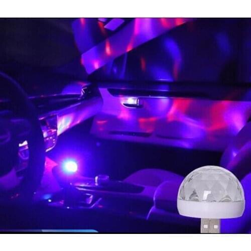 Car USB LED Light Mini Colorful Light Atmosphere Lamp for Alfa Romeo 147 156 159 Alfetta Berlina Brera Mito Giulia Milano