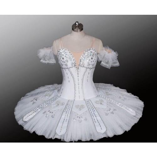Professional Ballet Tutus Girls Pancake Swan Dress Classical Performance Ballerina Costume ballet dress snow white princess