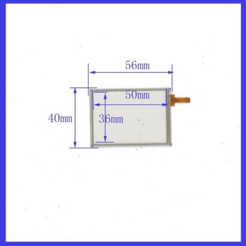 Free shipping 2.4 inch four wire resistive touch screen screen handwriting screen 56*40 universal digital touch screen
