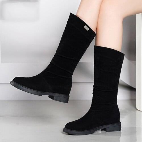 Boots Women Female Women Shoes Suede Long Women Boots Winter Fashion Thigh High Boots Winter Shoes Plus Size 41