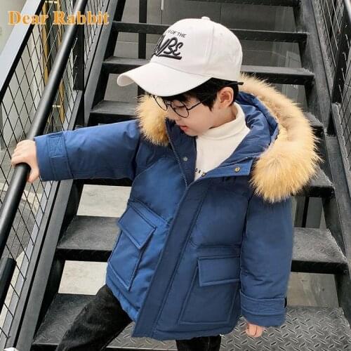 -30 Degree Children Winter Down Jacket for Boy 2021 Hooded Thick Warm clothing Coat 2-10 Years Kids Teen Outerwear Parka clothes
