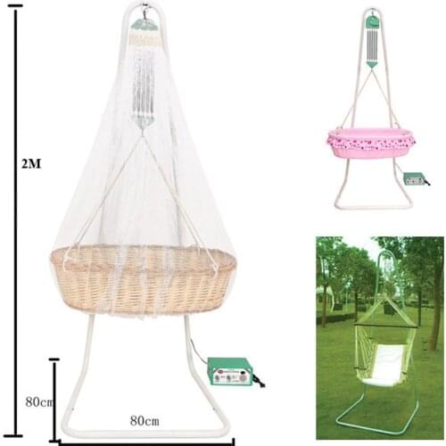 Electric Baby Hammock Cot with Stand & The Controller Up Down Comfortable
