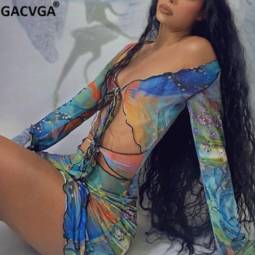 Летние платья с длинным рукавом GACVGA China At AliExpress