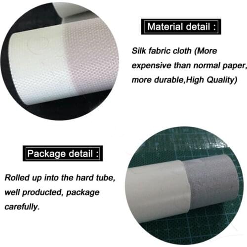 Customized Poster Silk Fabric Wall Poster Art Decor Sticker Bright(Send me your customized pictures