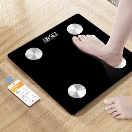 Bluetooth Floor Body Scale Bathroom Scales BMI Fat Scales LED Digital Smart Weight Scale Balance Body Composition Analyzer