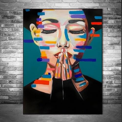 Wall Art Paintings For Wall Pictures Abstract Figure Painting Art Prints Poster Home Decoration For Living Room Portrait Art